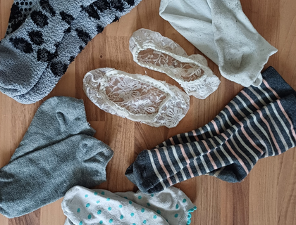 Getragene Slips, Socken, Strümpfe, Wäsche