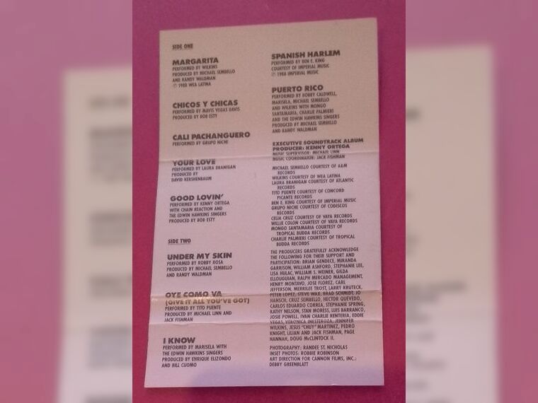 Salsa The Motion Picture (Soundtrack) It's Hot! -- 1988