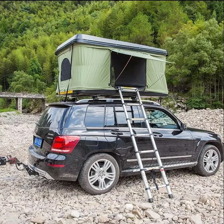 Dachzelt Grün für Auto Dachgepäckträge angehoben stark ABS