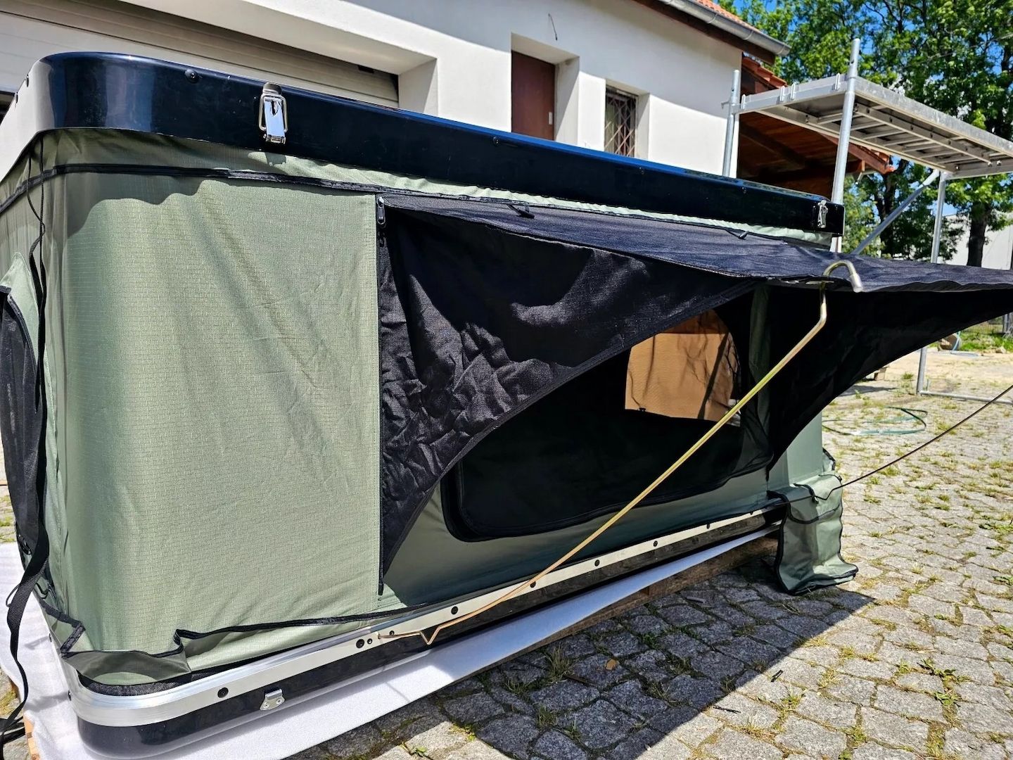 Dachzelt Grün für Auto Dachgepäckträge angehoben stark ABS