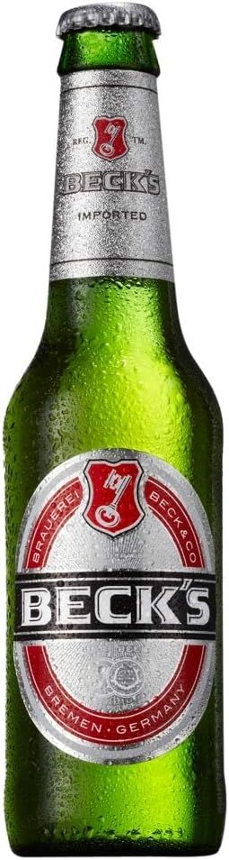 Beck's Original German Pilsner Lager Beer 24x275ml Bottles, 4% ABV