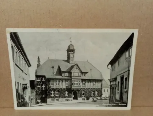 Ansichtskarte-I-247-Gernrode / Harz-Rathaus.