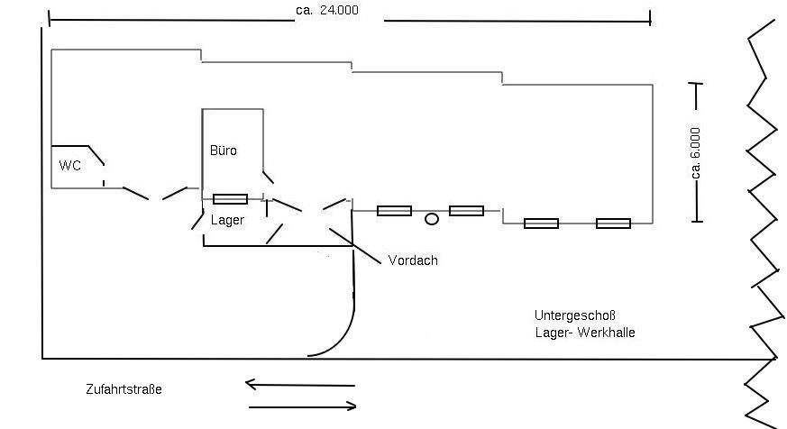 Anlage- / Renditeobjekt – bestehend aus 8 Garagen +  1 teilbare Werk-/Lager Halle, Freifläche Anlage- / Renditeobjekt – bestehend aus 8 Garagen +  1 teilbare Werk-/Lager Halle, Freifläche