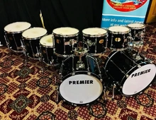 Premier Signia Maple Drums Ebenholz Schwarz