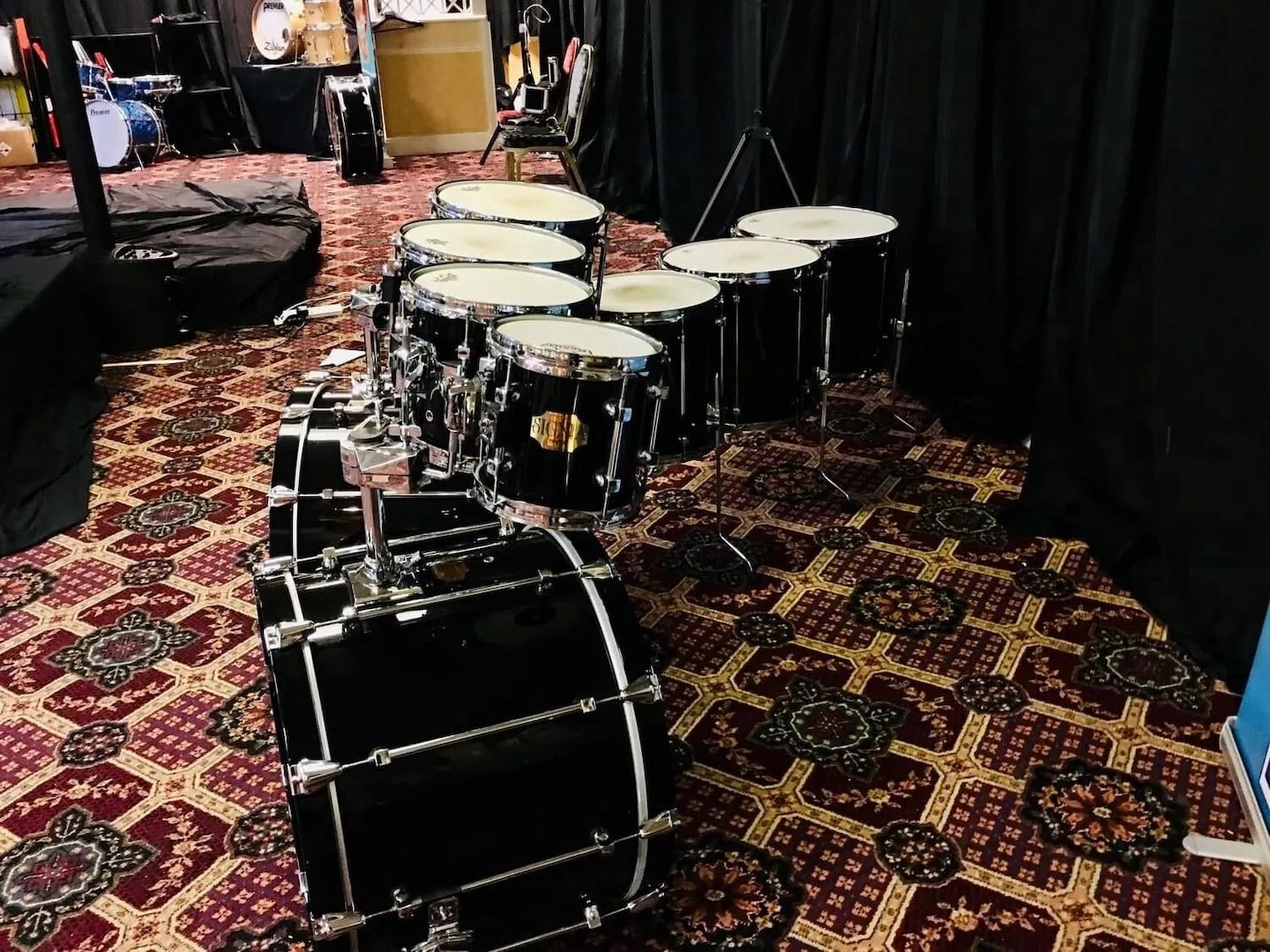 Premier Signia Maple Drums Ebenholz Schwarz