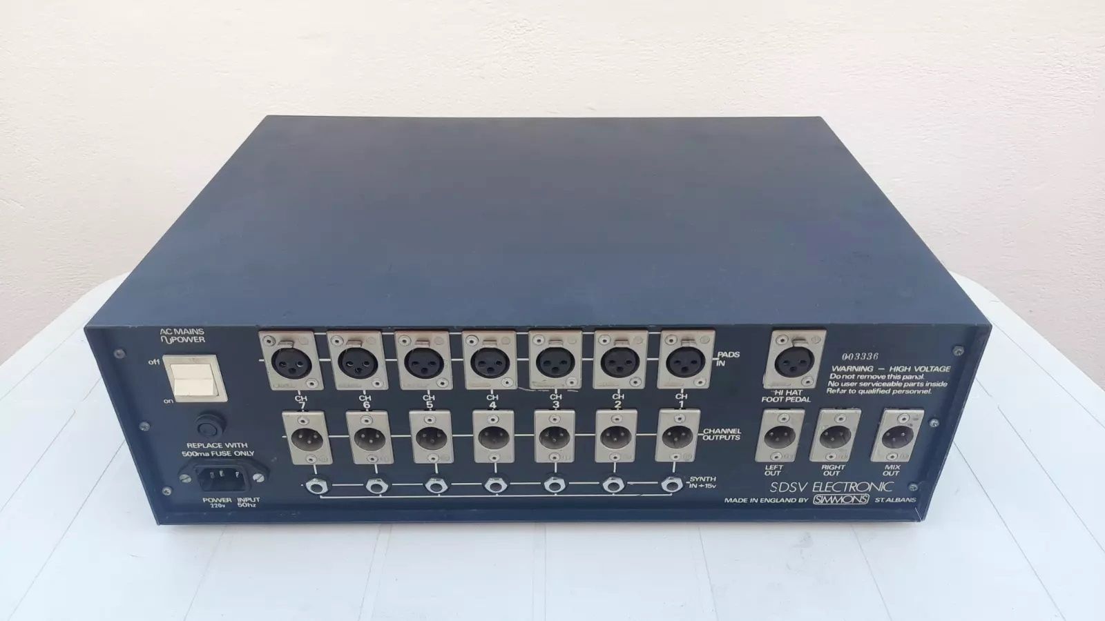 SIMMONS DRUM SYNTHESIZER SDS V Central Unit