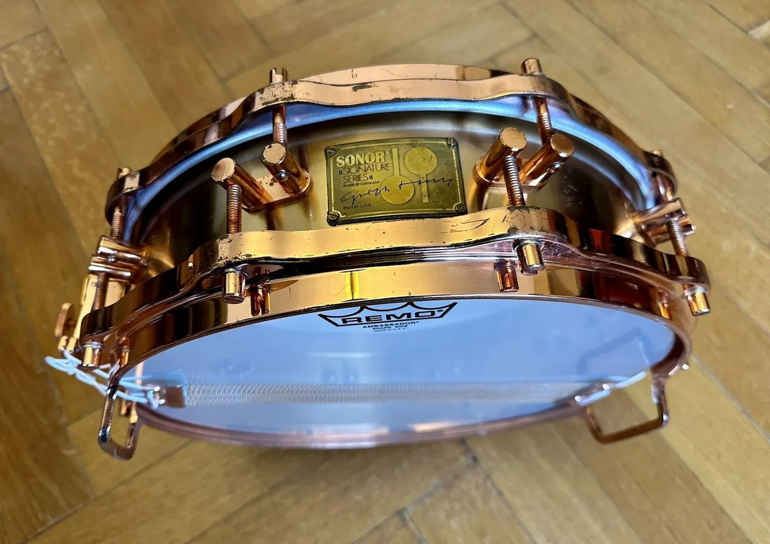 Vintage Sonor Signature Bronze Piccolo Snare 14x4 Rare