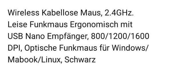 Wireless Kabellose Maus