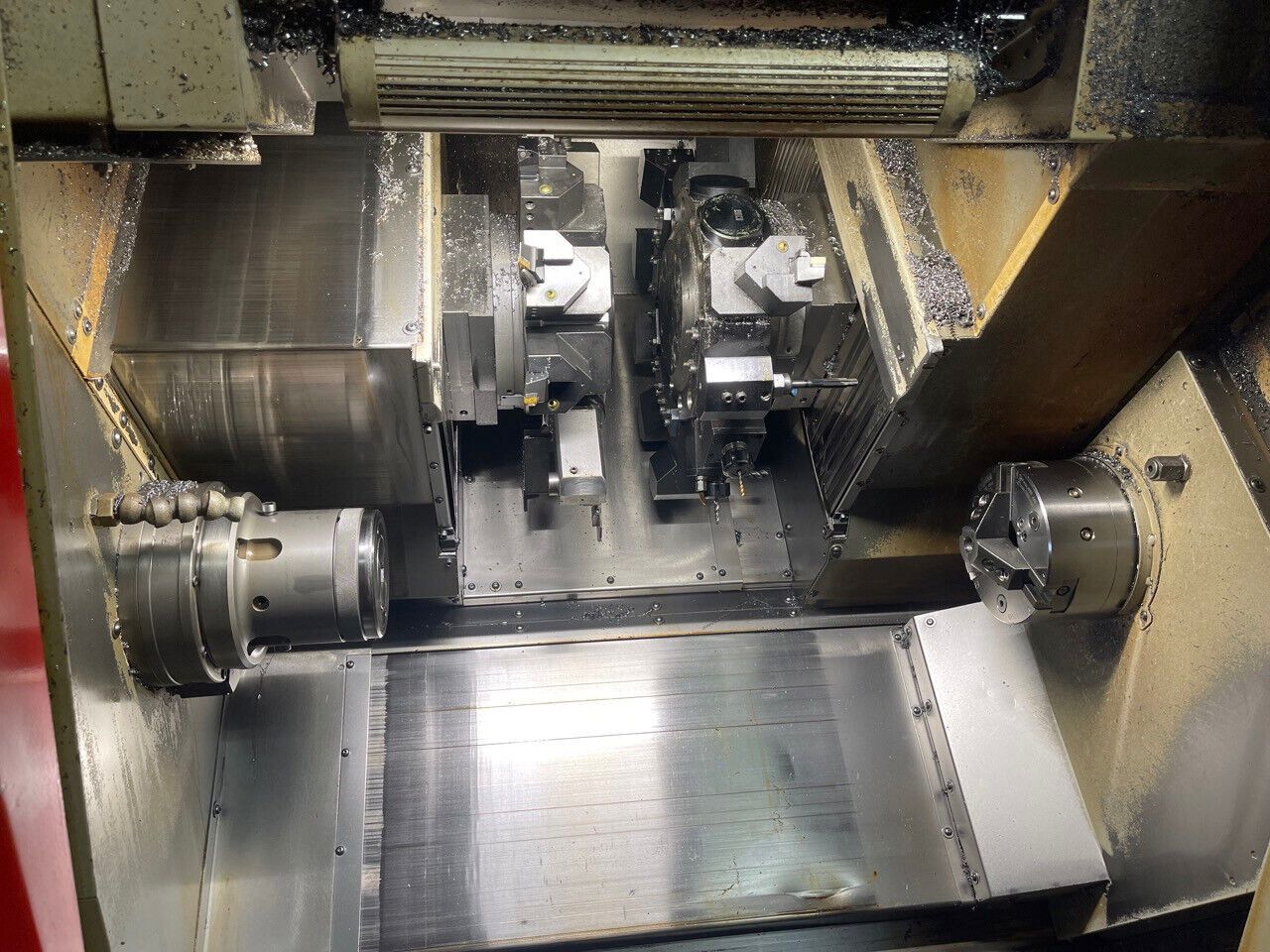EMCO Turn 465 CNC Drehmaschine 2 Spindeln 2 Revolver