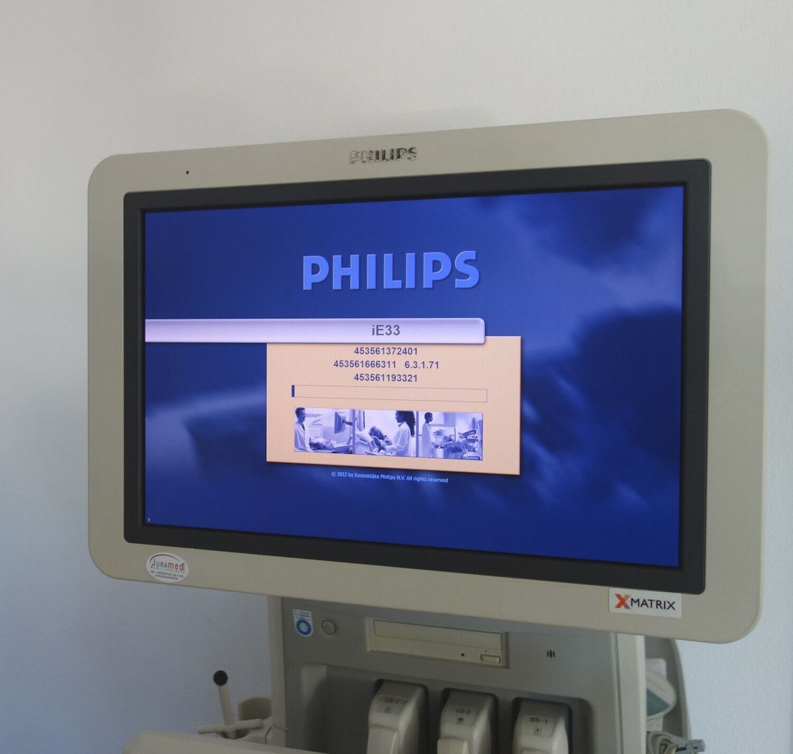 Farbdoppler Philips iE33 Ultraschallgerät mit 3 Sonden und Stiftsonde
