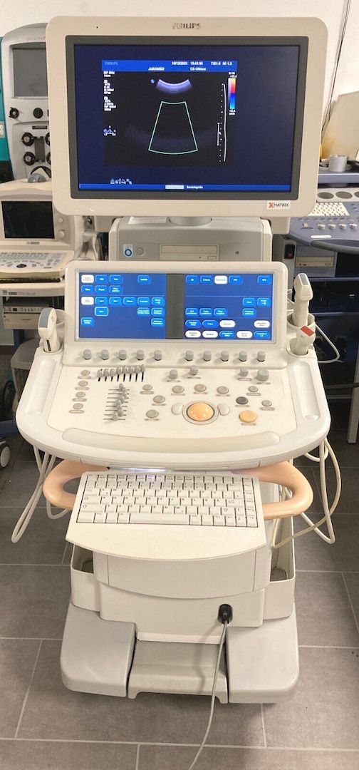 Farbdoppler Philips iE33 Ultraschallgerät mit 3 Sonden und Stiftsonde