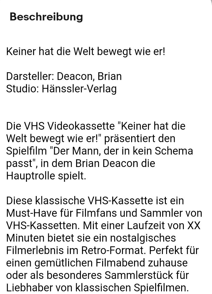 Keiner hat die Welt so bewegt wie er!