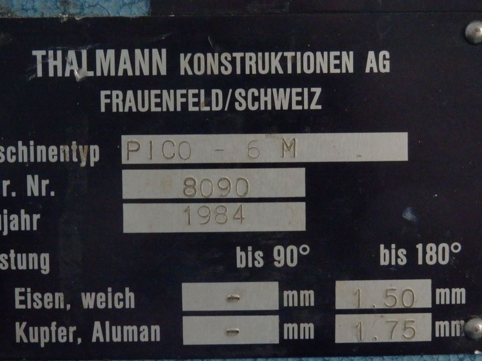 Abkantbank von Thalmann, Pico, Nutzlänge 6,20 m