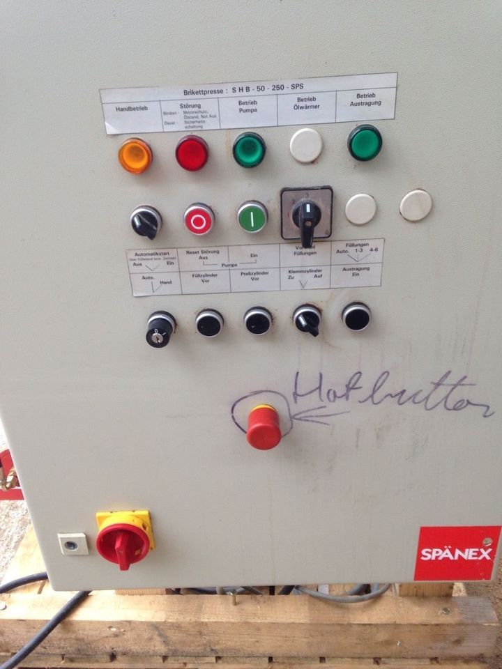 Brikettierpresse SHB 100 R Spänex Brikettpresse N O Weima Schuko