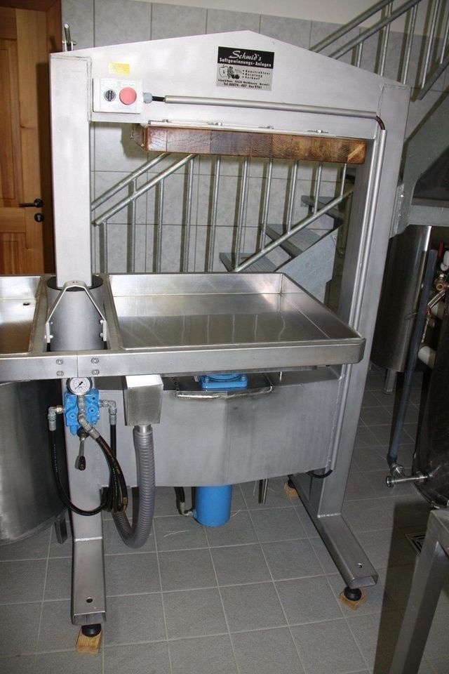 Obstpresse Packpresse Gebhardt Waschanlage Rätzmühle Voran Erhitzer Abfüller