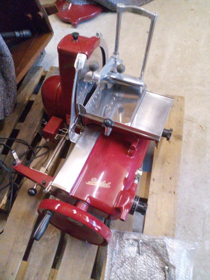 Orginal Berkel E115 auf sockel, Aufschnittmaschine, Schwungradmaschine