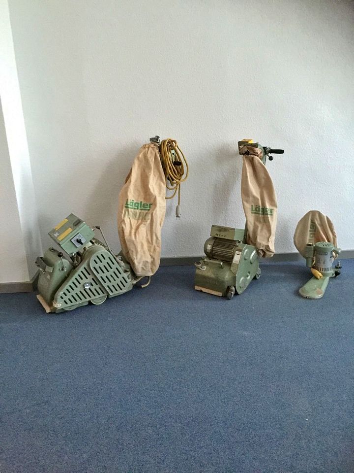 Parkettschleifmaschine Lägler Hummel + Profit + Elan Als Packet