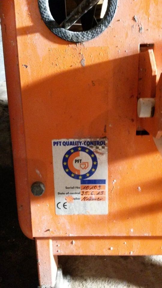 PFT Ritmo L, Mörtelpumpe, Mörtelmischer, Wärmedämmung Mörtelmischer