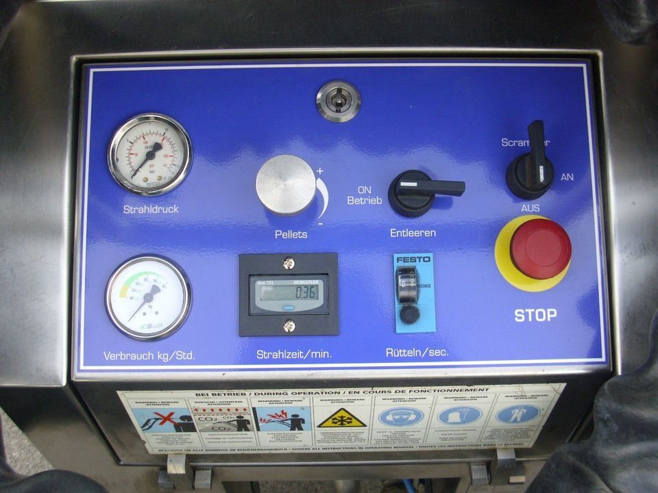 Trockeneisstrahlgerät, DryIce, Trockeneisstrahlanlage, Viel Zubehör, Extra Schlauch