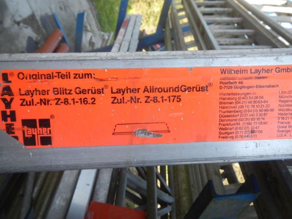 Layher Malergerüst Alugerüst für ca. 200 qm Arbeitsfläche