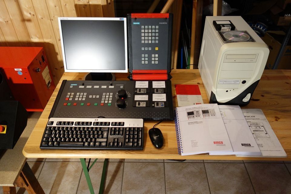 Neuwertige EMCO PC Turn 50  Compact 5 CNC  Mach3  PCNC  CAD  CAM  Isel