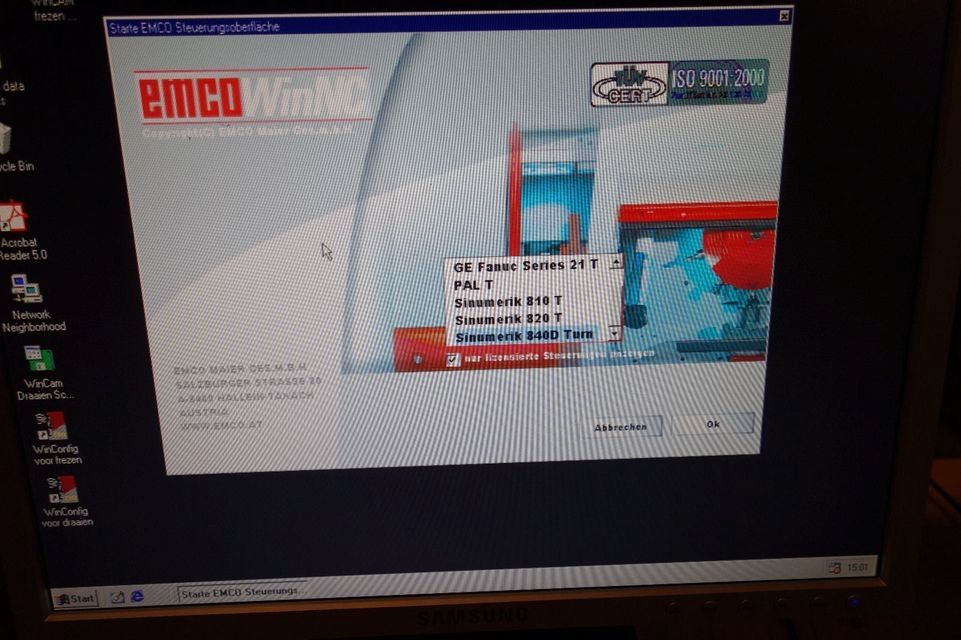 Neuwertige EMCO PC Turn 50  Compact 5 CNC  Mach3  PCNC  CAD  CAM  Isel