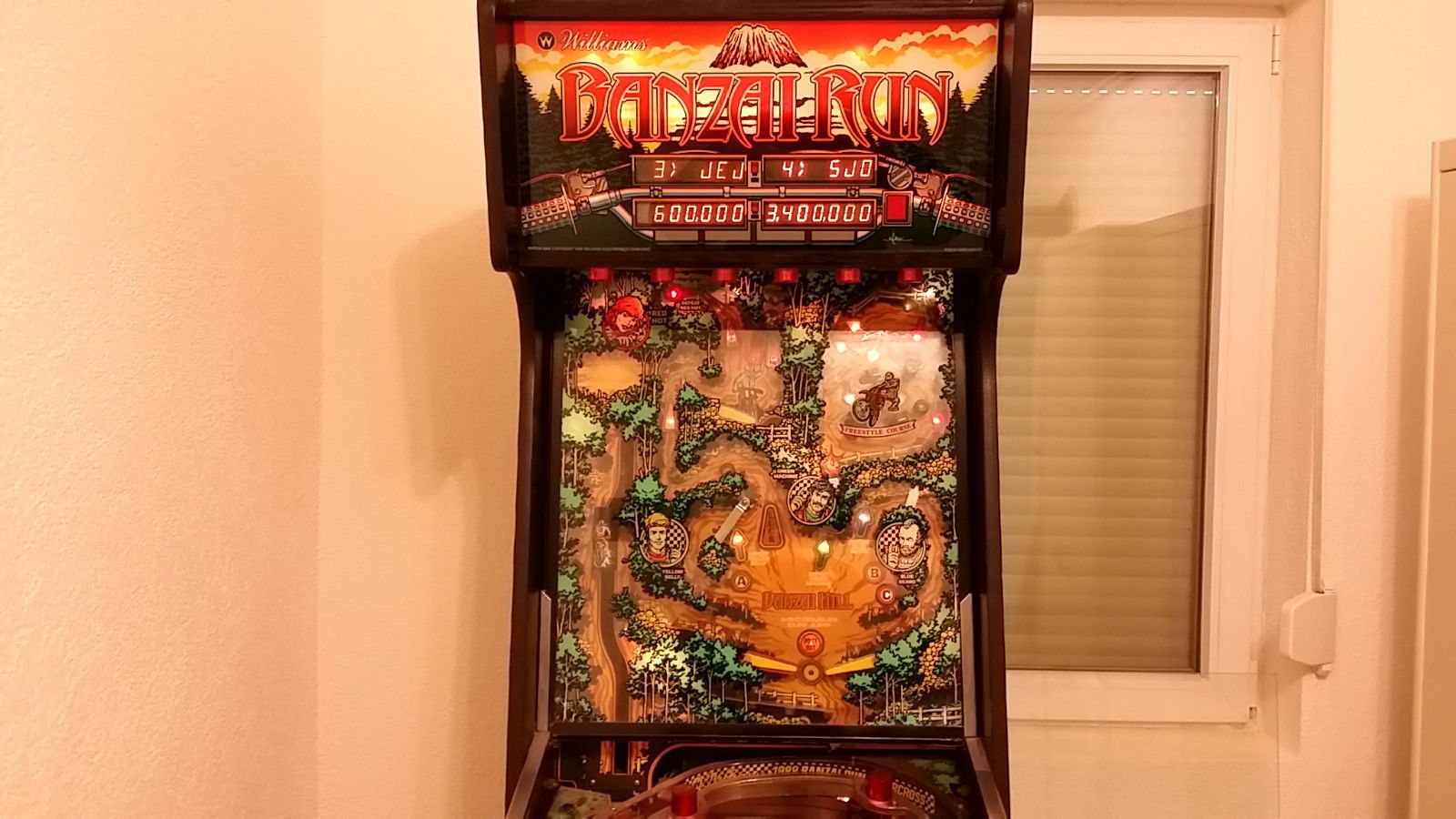 Banzai Run Flipper Williams Top Originalzustand