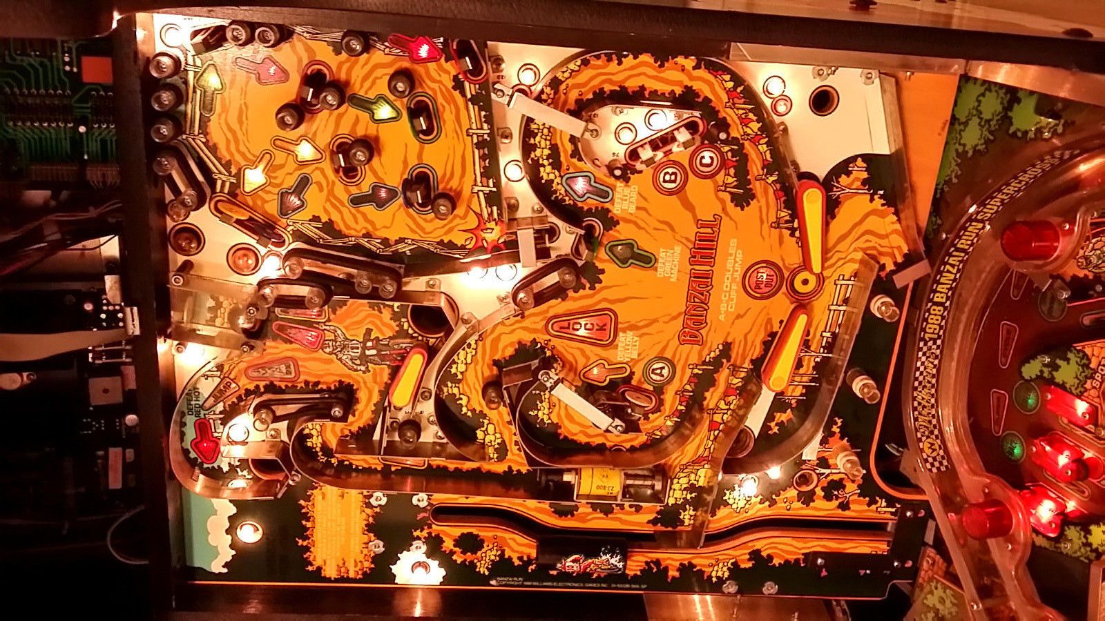 Banzai Run Flipper Williams Top Originalzustand