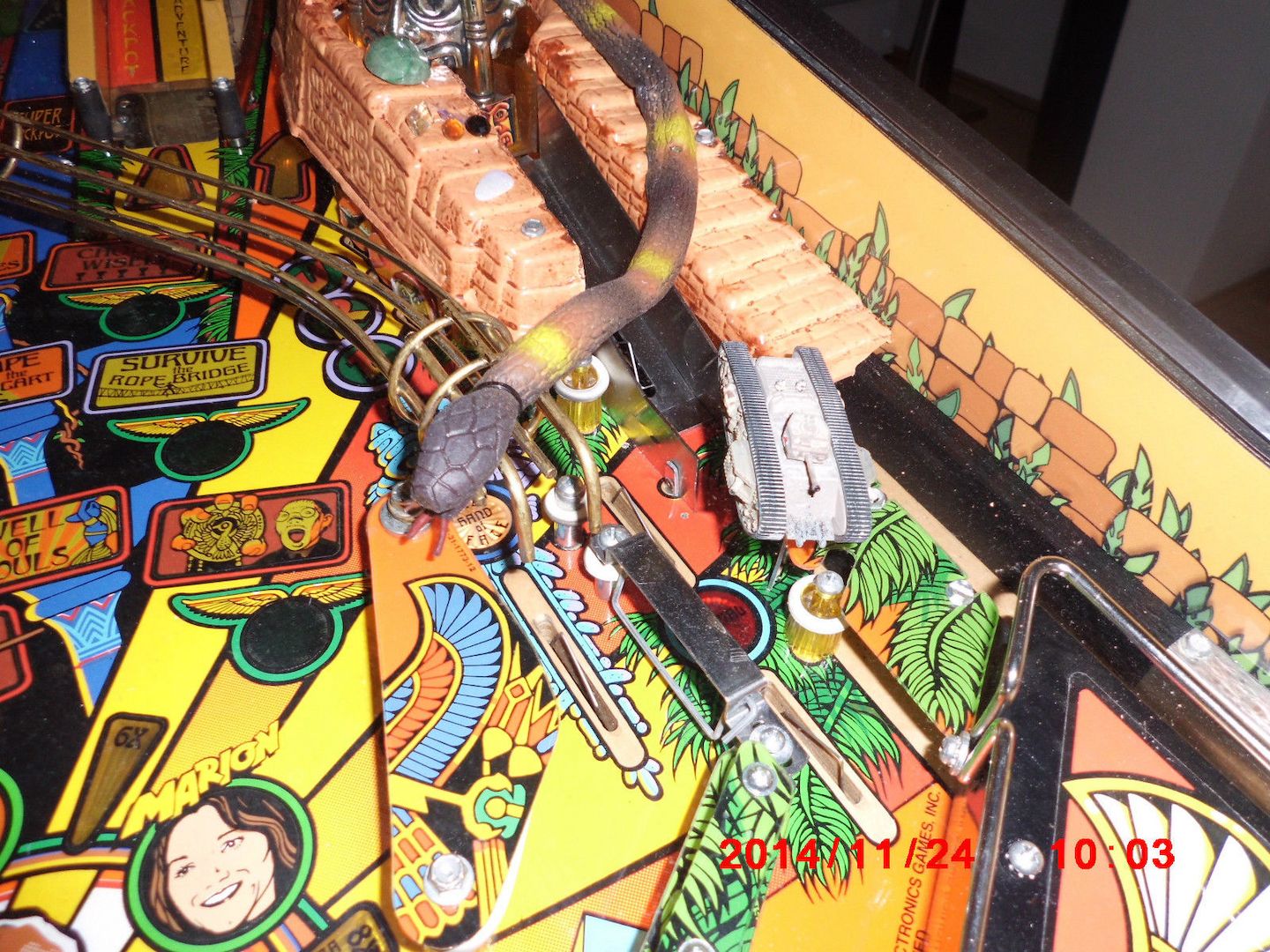 FLIPPER INDIANA JONES VIEL ZUBEHÖR DECALSET ERSATZTEILE UNTERSCHRIFT VON H-FORD