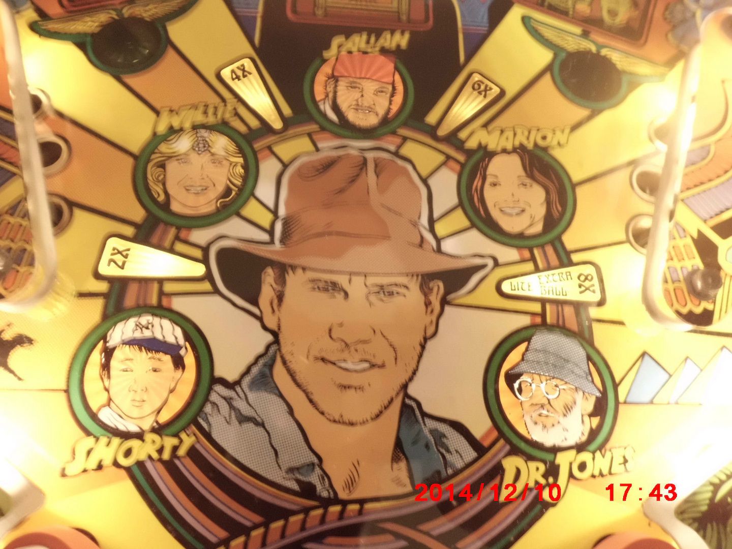 FLIPPER INDIANA JONES VIEL ZUBEHÖR DECALSET ERSATZTEILE UNTERSCHRIFT VON H-FORD