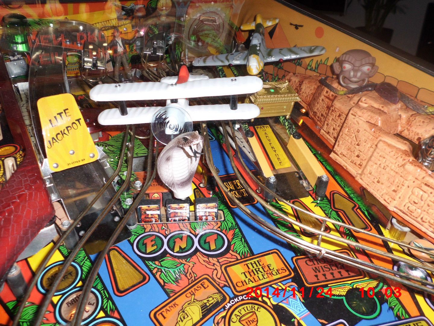 FLIPPER INDIANA JONES VIEL ZUBEHÖR DECALSET ERSATZTEILE UNTERSCHRIFT VON H-FORD