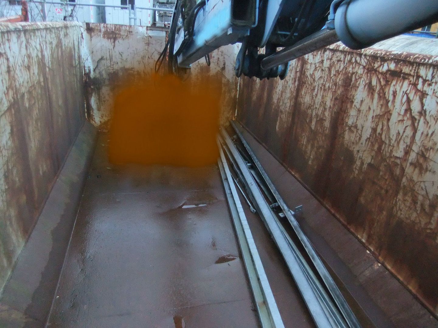 Abrollcontainer Krancontainer Hakenabroller HMF Kran