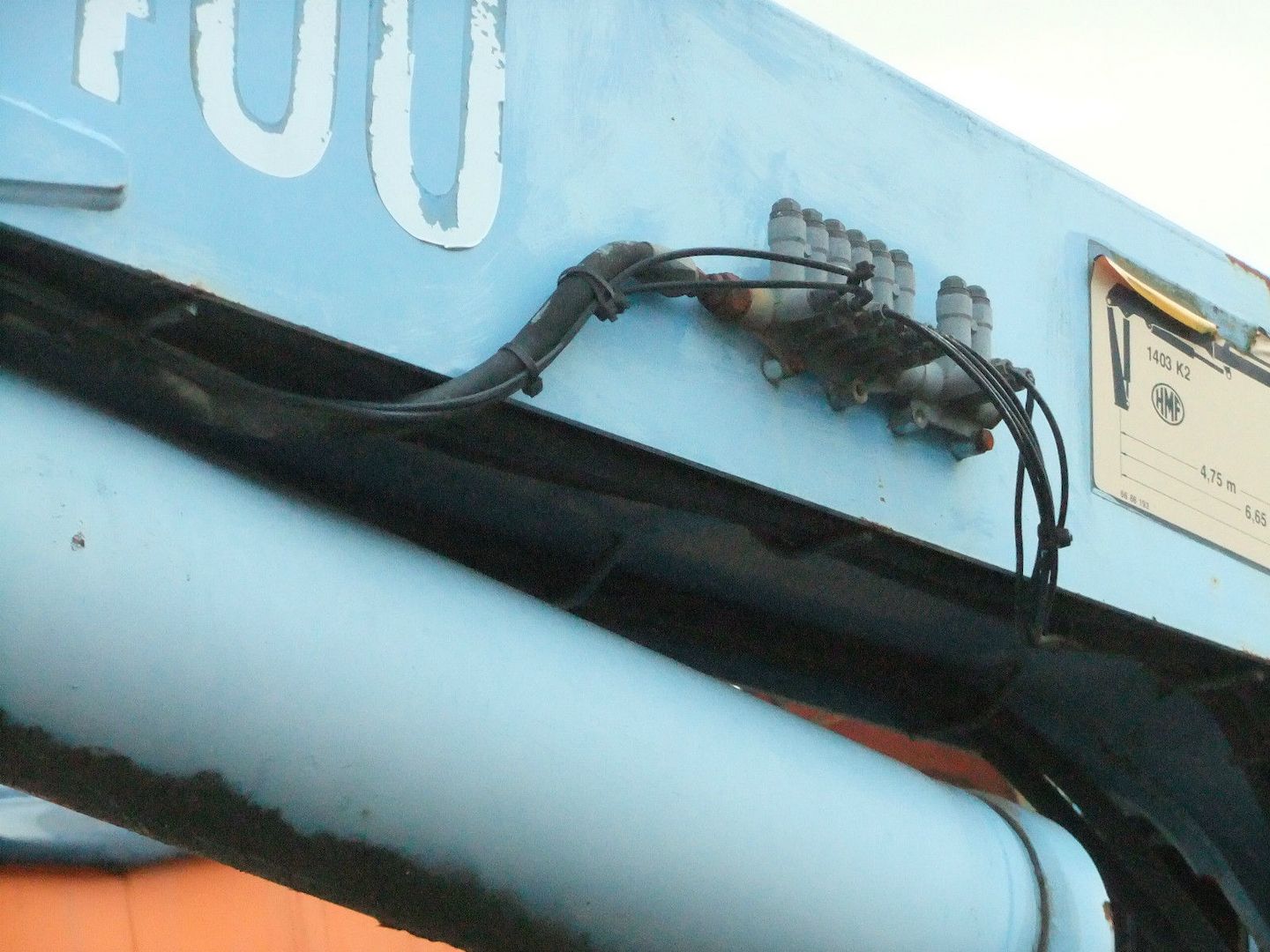 Abrollcontainer Krancontainer Hakenabroller HMF Kran