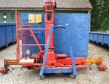 Abrollcontainer mit Meiler Kran Reichweite ca 8 m, funktionsfähig 23 m³ Muld