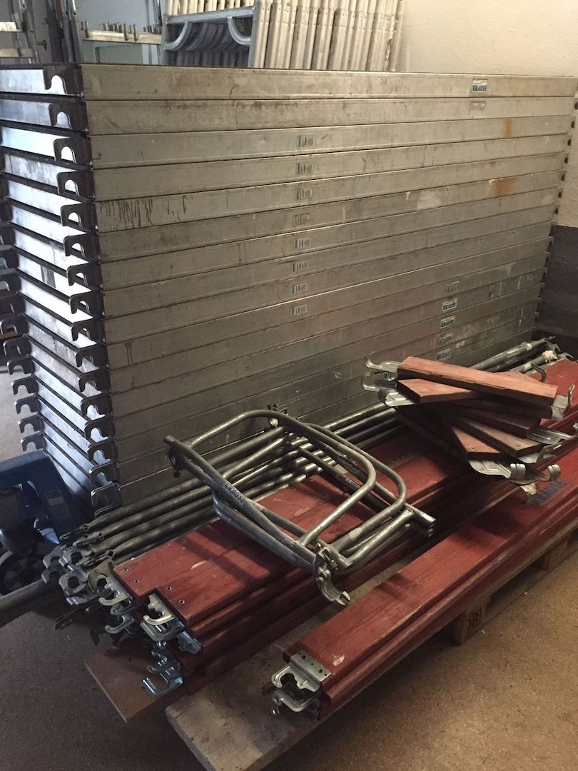 Alu-Stahl-Gerüst, Baugerüst, ca 159m² Layher bzw. Layher kompatibel,