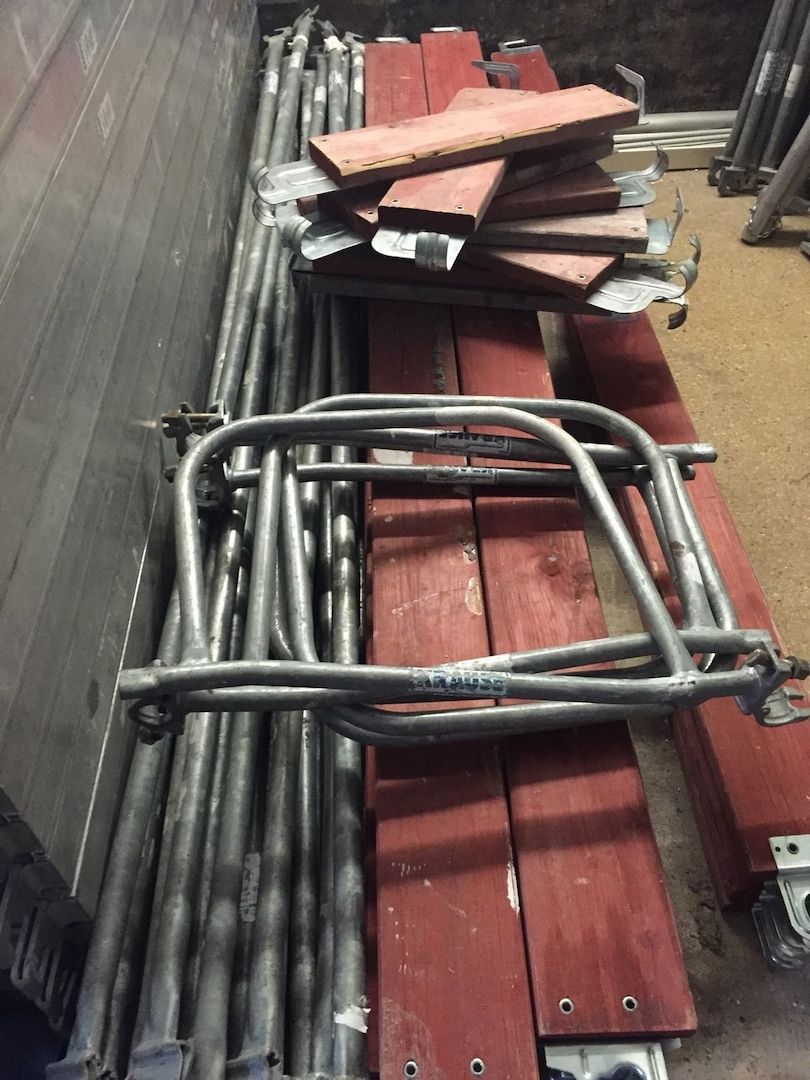 Alu-Stahl-Gerüst, Baugerüst, ca 159m² Layher bzw. Layher kompatibel,