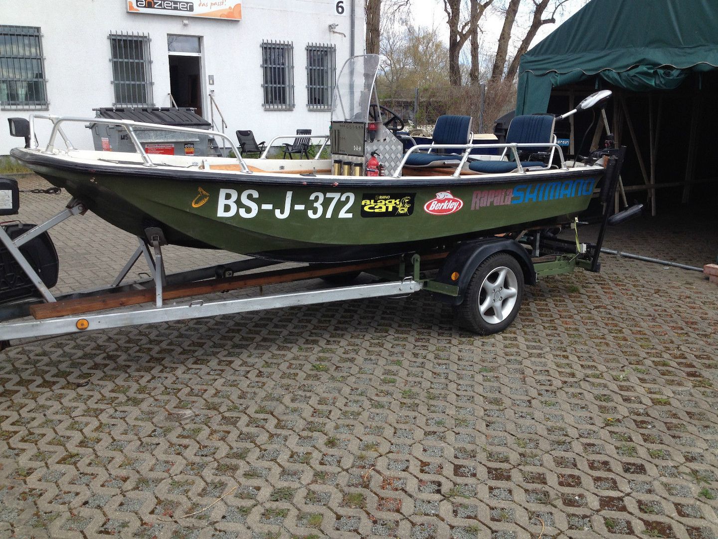Angelboot Dory 13 mit Mercury 50 PS + E-Motor + Trailer Wallerboot Motorboot