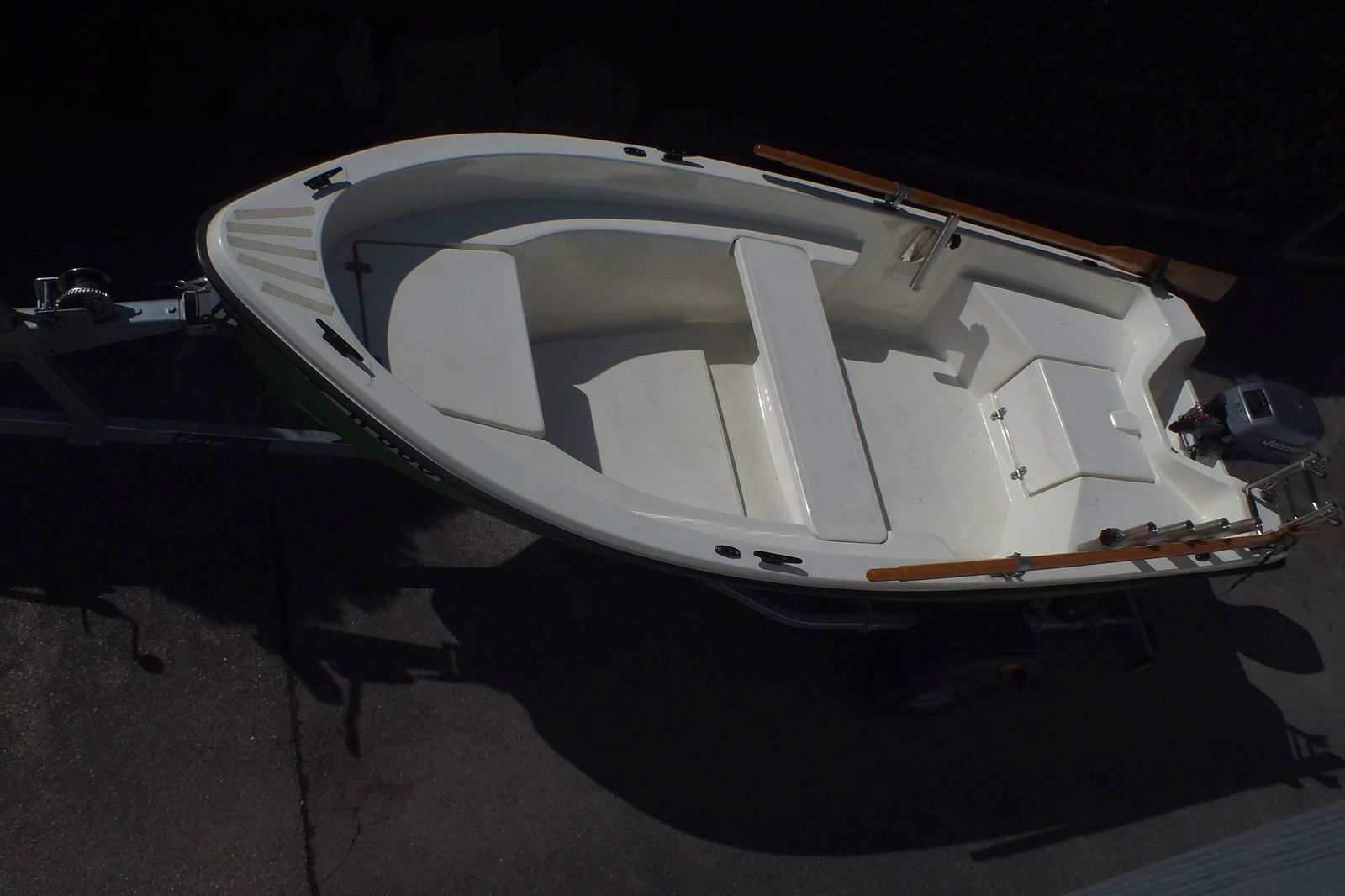 Angelboot, Ruderboot, Außenbordmotorboot