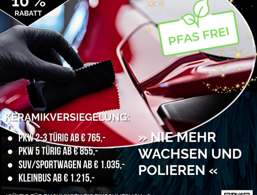 Fahrzeug-Keramikversiegelung Winterangebot