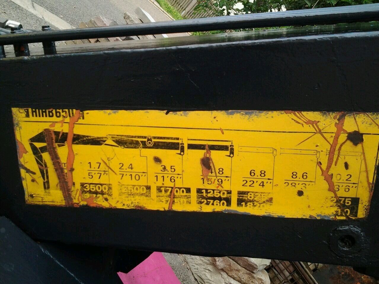 Hiab 650 r Ladekran Kran Rückewagen Palfinger Atlas