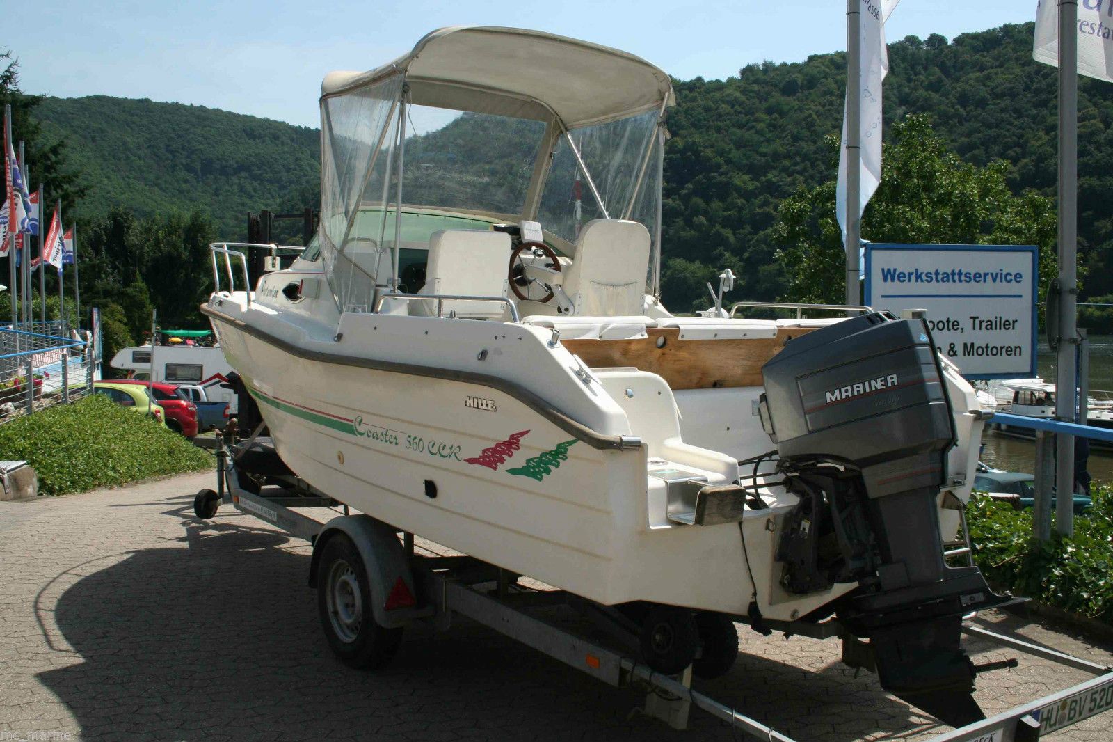 Hille Sportboot 560 Cabin gebraucht mit Trailer Motorboot boat