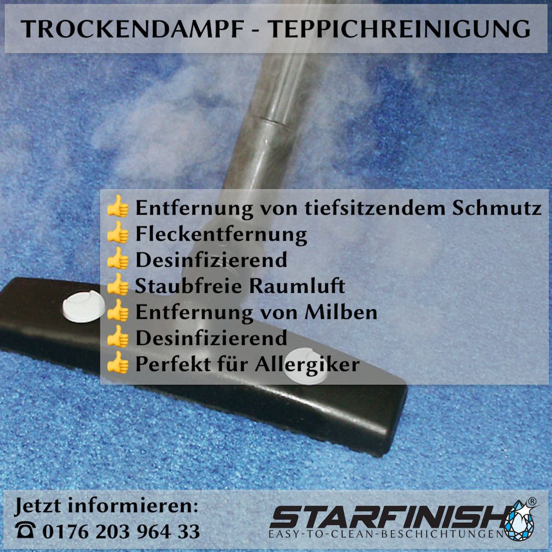 Teppichreinigung mit Trockendampf