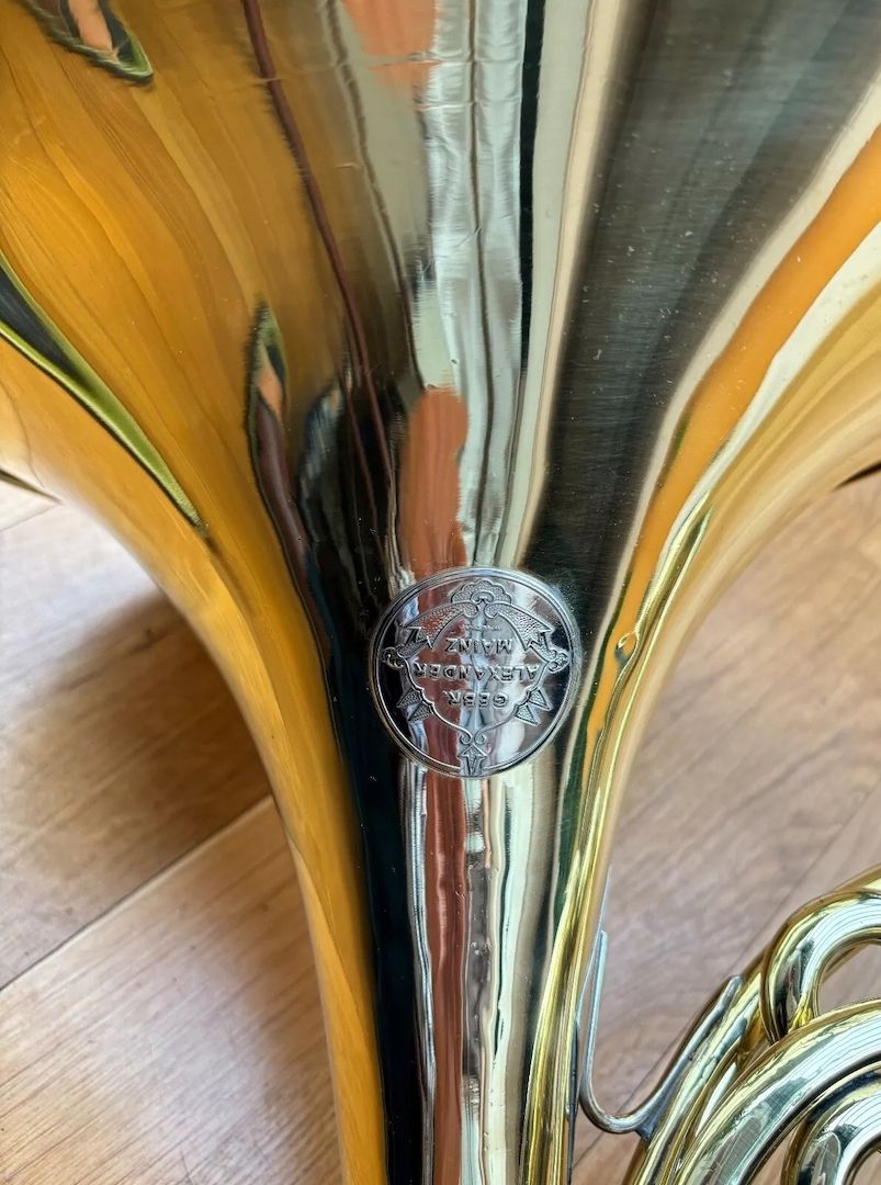 Waldhorn Alexander 107 B/F-alto mit Stopfventil, Messing