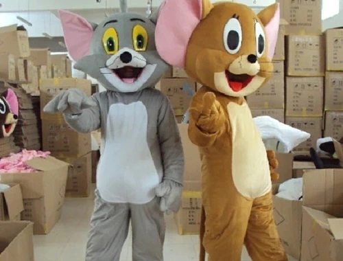 Tom oder Jerry Maskottchen-Kostüme - NEU - flauschig