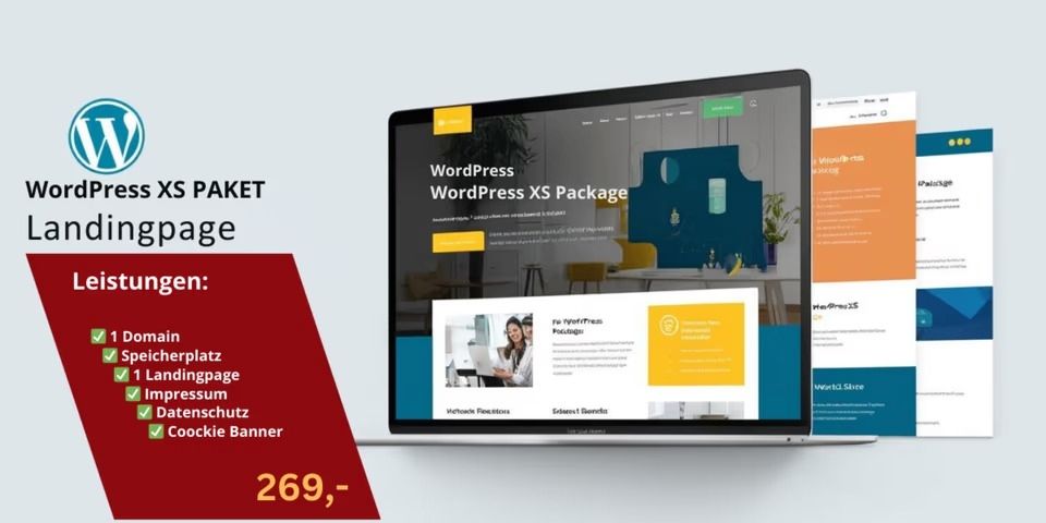 Webdesign Landingpage - Startseite komplett