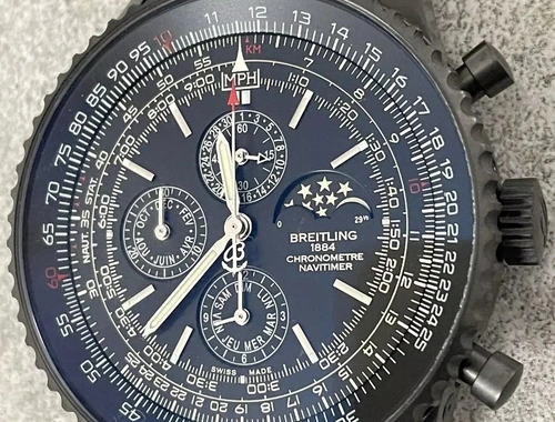 Breitling Navitimer schwarzes Zifferblatt Damenuhr