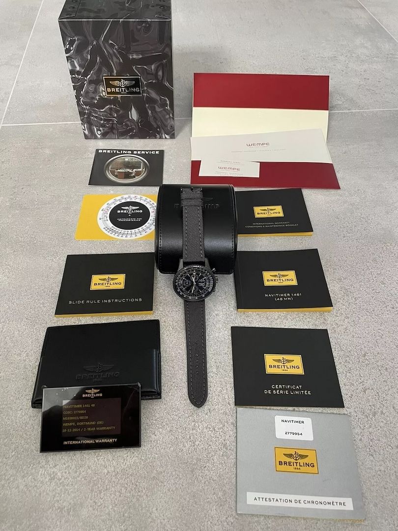 Breitling Navitimer schwarzes Zifferblatt Damenuhr