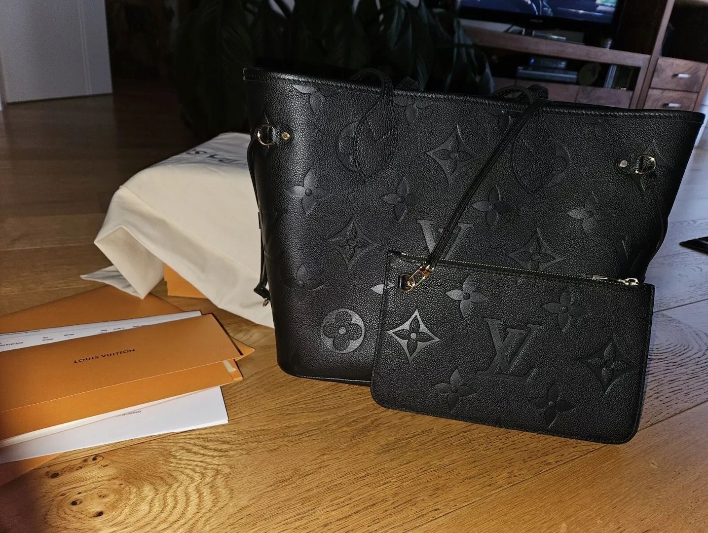 Louis Vuitton Monogram Empreinte Neverfull MM Tasche