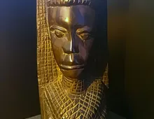 Afrikanische Holzfigur Frauenbüste