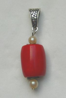 Korallen - Perlen Edelsteinanhänger